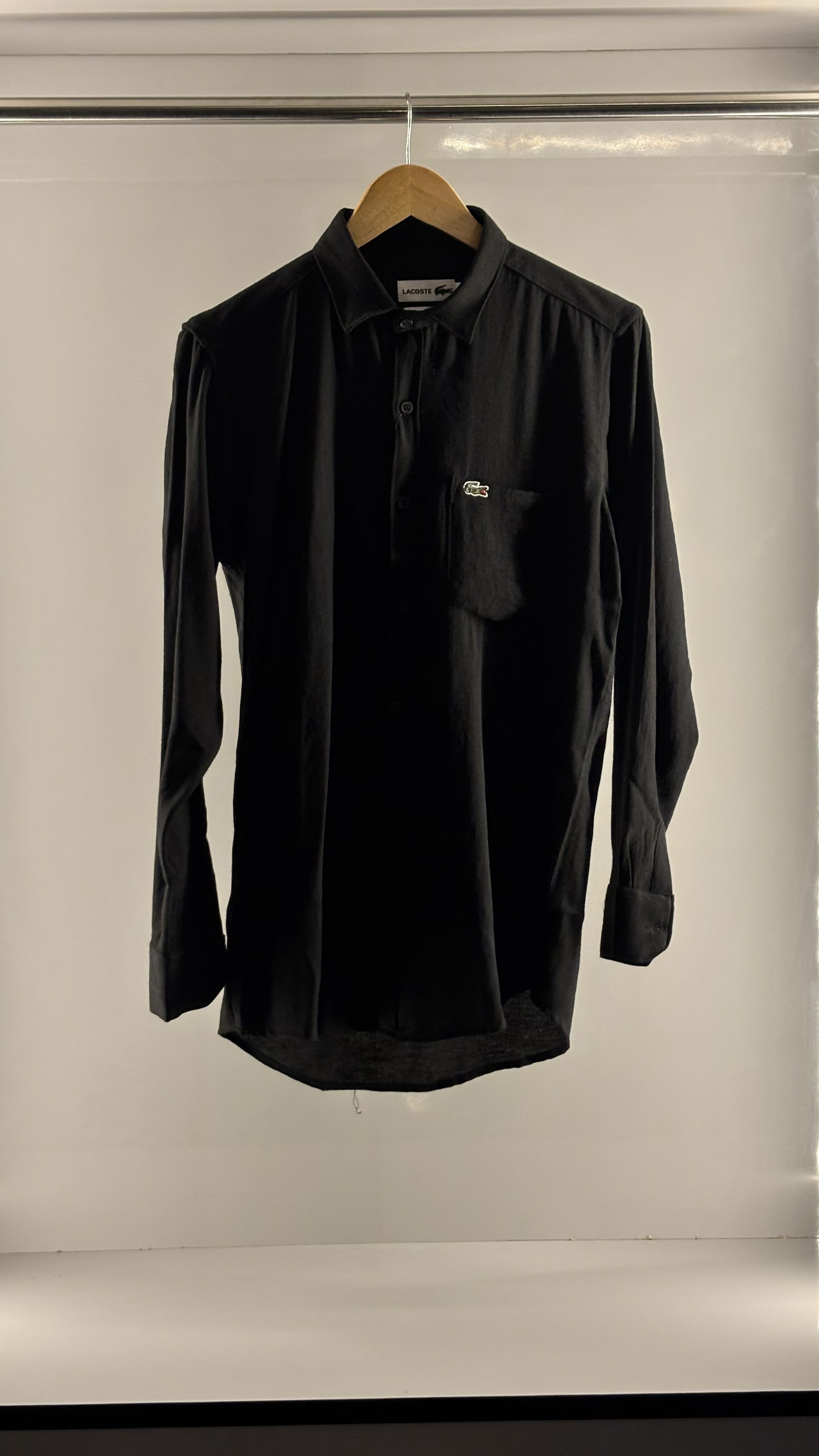 LACOSTEE BLACK SHIRT 